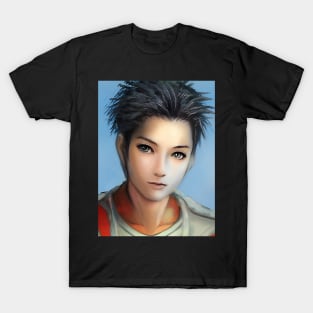 Black Hair Anime Boy T-Shirt